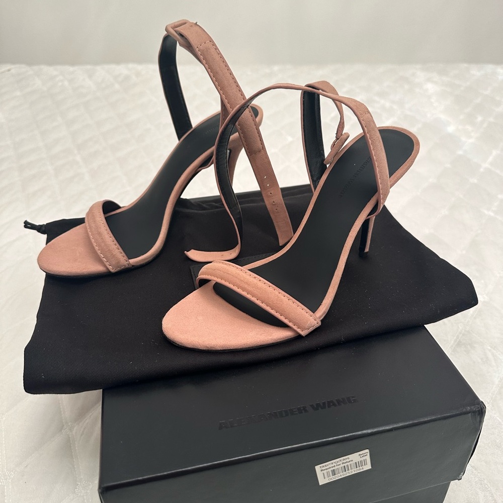 Alexander Wang shoe size 7.5 pink velvet one time wear